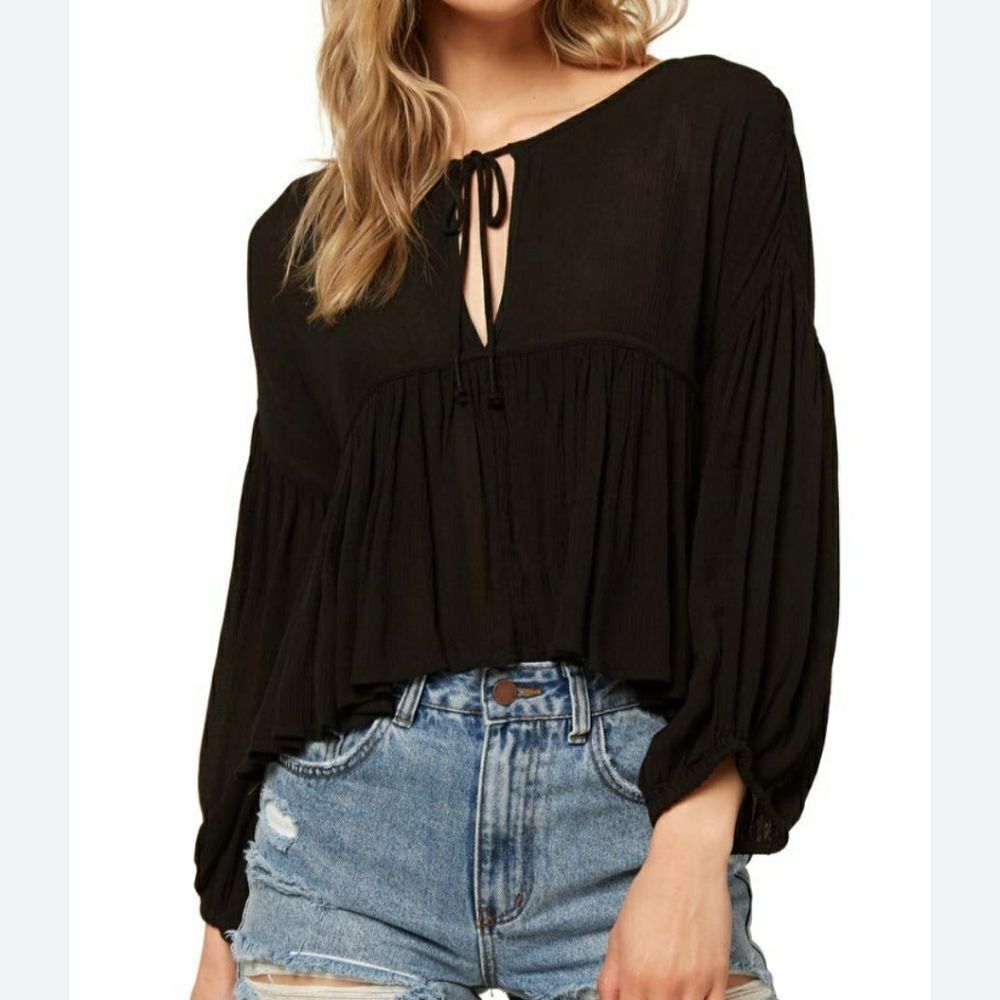 O'Neill Rosie Peasant Top Sz XS